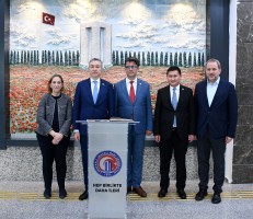 Kazakistan Heyeti &Ccedil;OM&Uuml;&rsquo;deydi fotoğraf 5