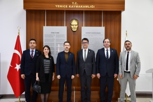 Rekt&ouml;r Erenoğlu&rsquo;ndan Yenice Kaymakamı Mehmet Can İrdelp&rsquo;e Ziyaret fotoğraf 1