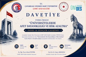&Ccedil;OM&Uuml;&rsquo;de Afet Y&ouml;netimi ve Dayanıklılık Politikaları Paneli ile Gen&ccedil;lik &Ccedil;alıştayı D&uuml;zenleniyor fotoğraf 3