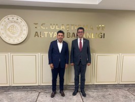 Rekt&ouml;r Erenoğlu&rsquo;ndan Ulaştırma Bakan Yardımcısı Boyraz'a Ziyaret fotoğraf 2
