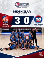 &Ccedil;OM&Uuml; Spor Kul&uuml;b&uuml; Voleybolda &Ccedil;ifte Galibiyetle Sezona Damga Vurdu fotoğraf 2