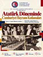 ÇOMÜ’de “103. Yılında Çeşitli Yönleriyle Cumhuriyet” Söyleşi Dizisi Gerçekleştirilecek fotoğraf 5