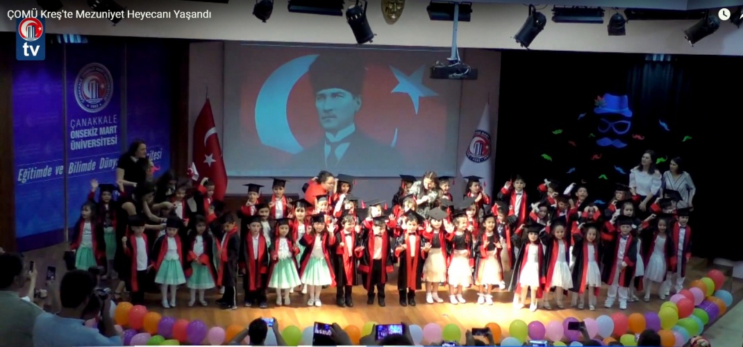 ÇOMÜ Kreş'in Mezuniyet Töreni Gerçekleştirildi