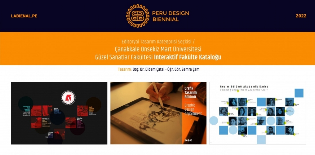 Peru Uluslararası Tasarım Bienalinde Grafik Tasarımı Bölümünün Başarısı