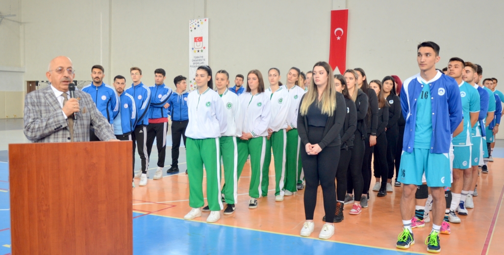Türkiye Üniversiteler Arası Voleybol Turnuvasının Açılış Töreni Gerçekleştirildi
