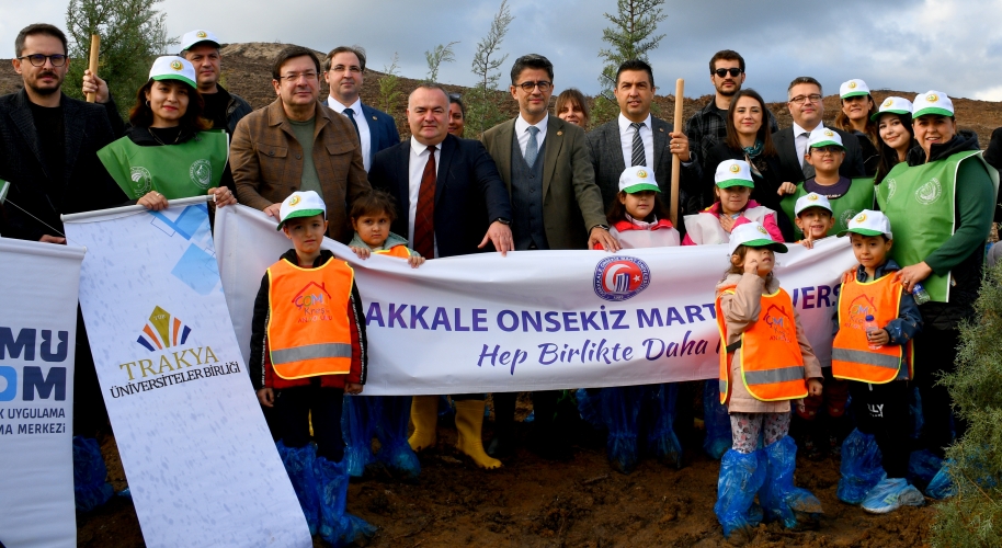 Milli Ağaçlandırma Günü’nde Çanakkale’de 14 Noktada Fidan Dikimi Gerçekleştirildi