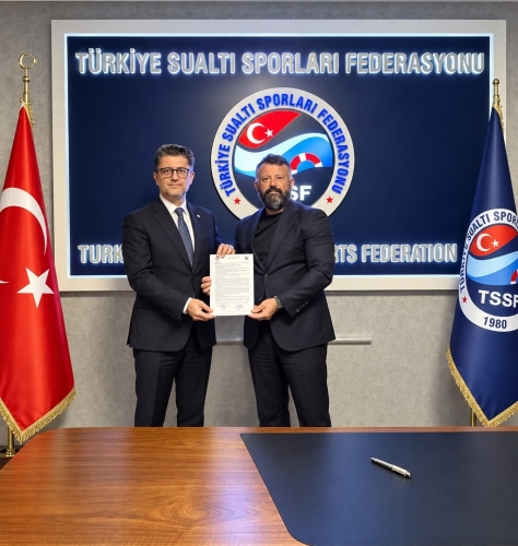 &Ccedil;OM&Uuml;&rsquo;den T&uuml;rkiye Sualtı Sporları Federasyonuna Ziyaret: G&ouml;k&ccedil;eada...