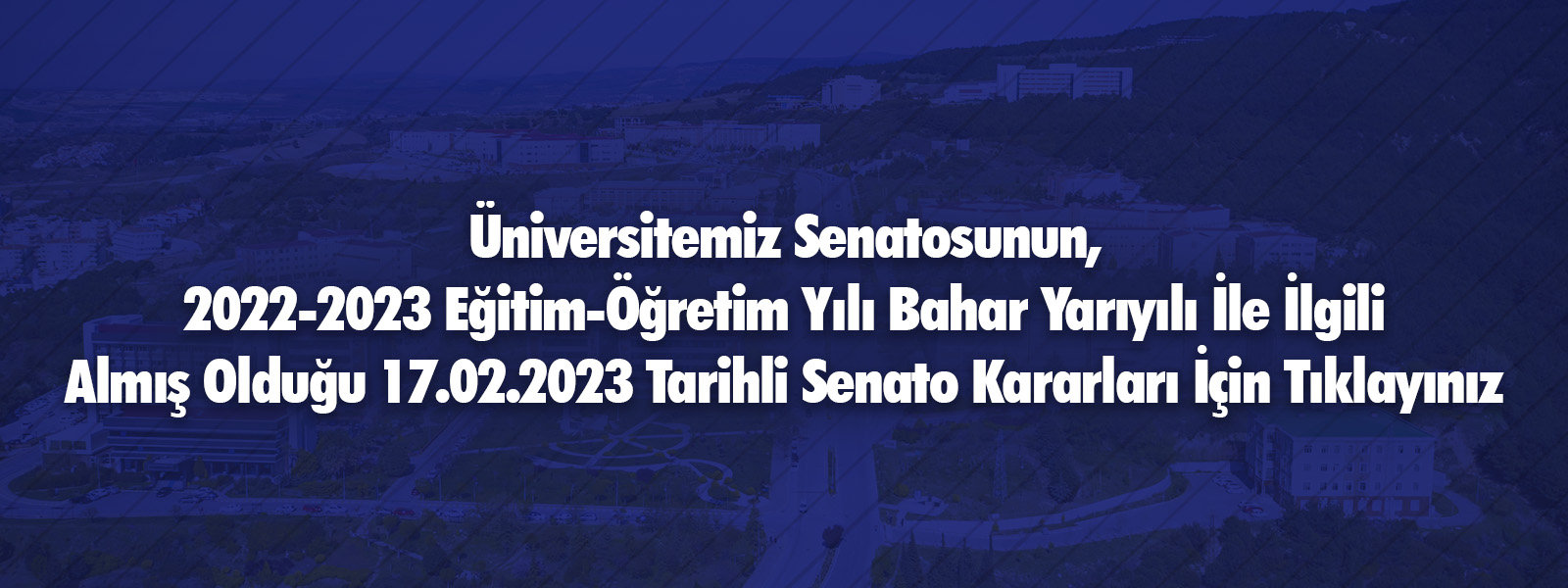 17/02/2023 Tarihli Senato Toplantısı Kararları